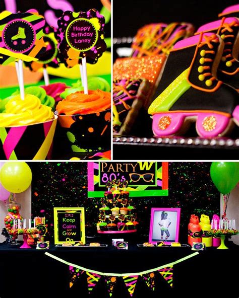 80s Birthday Parties Neon Birthday Party 80s Theme Party Party Themes Party Ideas 50th