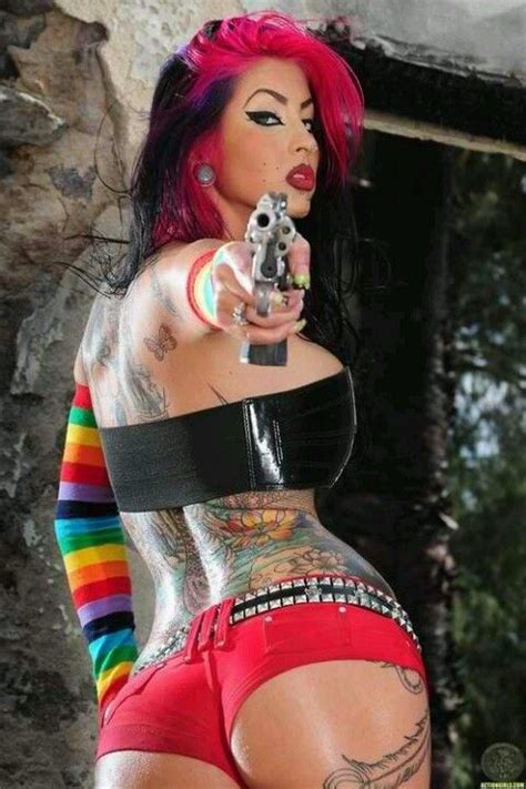 Rainbow Brite Turned Gangsta Girl Guns Girl Girl