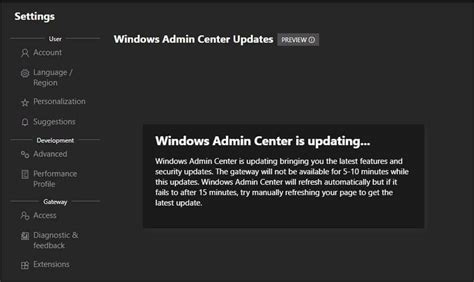 How To Install Windows Admin Center Updates
