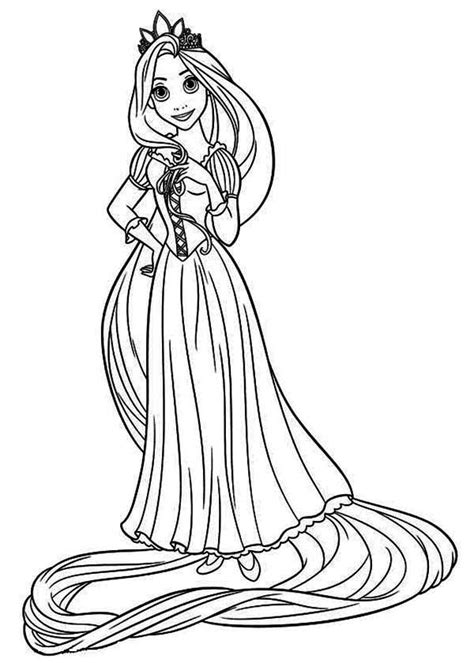 Rapunzel Coloring Pages To Download And Print For Free Princess