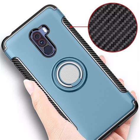 Compact and safe (it will not block your sight, no damage to the mobile phone and without signal. Armor Full Protection Ring Magnetism Holder Shockproof TPU ...