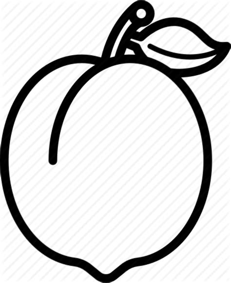 Black And White Peach Clip Art Peach Cliparts Png Download 4911 86e