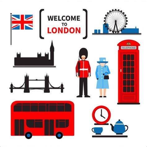 Illustration Vectorielle Moderne Londres Avec Dessinés Main Doodle