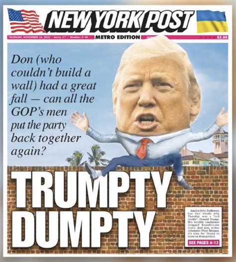 New York Post Rupert Murdochs Newspaper Turns On Donald Trump With