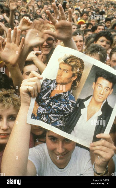 Wham The Final Concert At Wembley Stadium 28 June 1986 Stock Photo