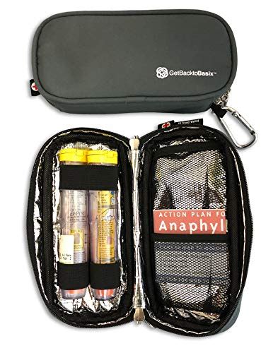 Getbacktobasix Epipen Carrying Case Small Insulated Bag Allergy Medicine Adult Buy Online