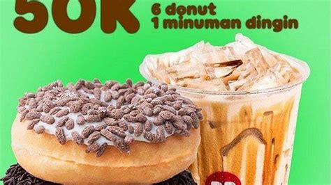 Promo Dunkin Donuts Rp 50 Ribu Dapat 6 Donut Dan 1 Minuman Dingin Berlaku Hingga 31 Agustus
