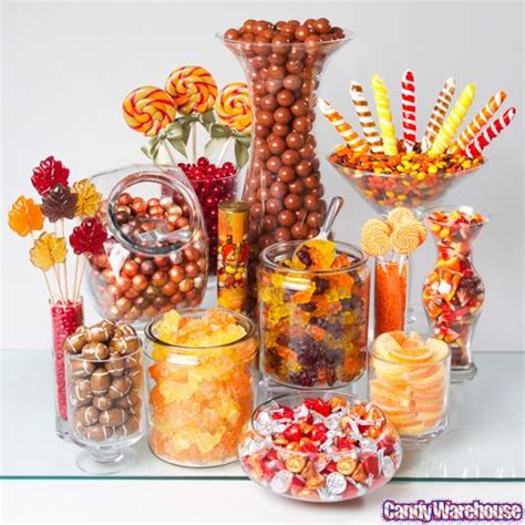 your unique fall wedding tasty treats autumn candy buffet rainbow candy buffet fall candy