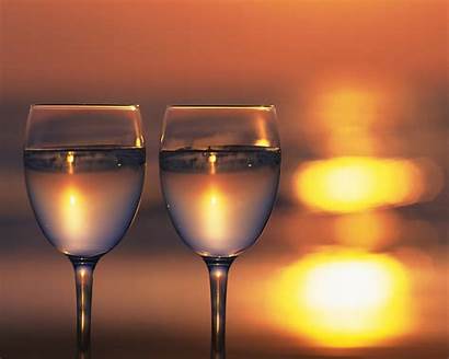 Wine Glasses Wallpapers Harmony Glass Using Sunset