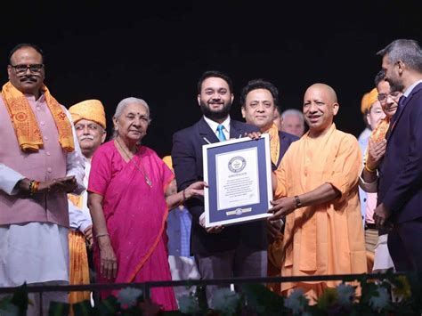 Up Ayodhya Deepotsav Sets Guinness World Record By Lighting Over 22l Diyas