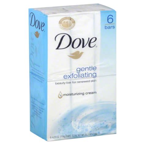Gentle enough to use daily for soft, smooth skin after every shower. Dove Bar Exfoliating Gentle 4 oz 6 Pack
