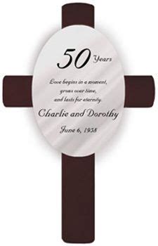 50th Anniversary Cross Personalize With Couple S Names And Wedding