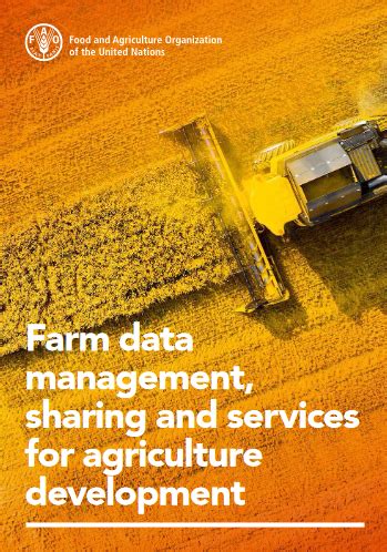 Farm Data Management Sharing And Services For Agriculture Development Policy Support And