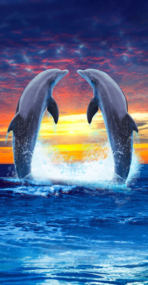 Copa Sunset Dolphin Beach Towel