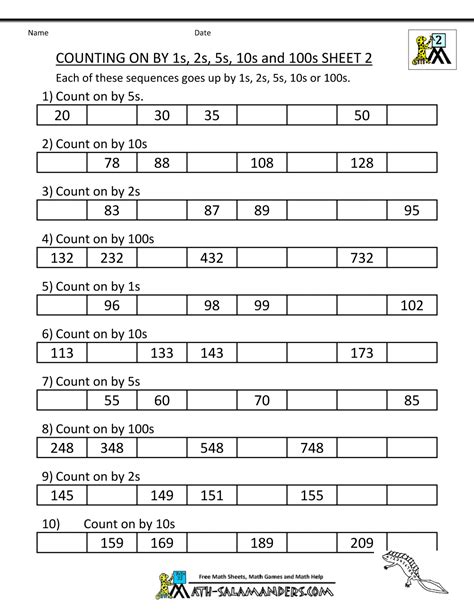 Liveatvoxpop Counting In 2s Number Line Worksheet