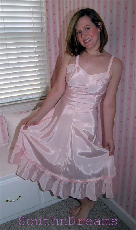 A Lovely Lady In A Pink Taffeta Slip Shes A Lot Prettier Than I Am In My Pink Taffeta Slip