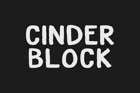 CINDERBLOCK | A heavy brush font for | Handwriting Fonts ~ Creative Market