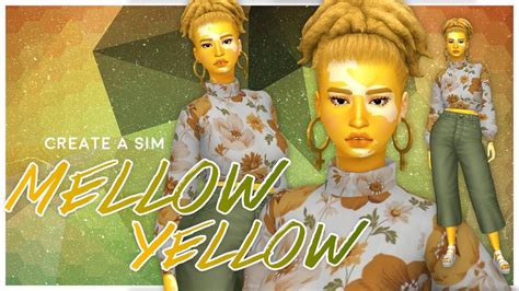 Mellow Yellow The Sims 4 Create A Sim Full Cc List Youtube