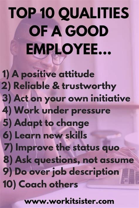 characteristics of a good employee skills tesstaroriley