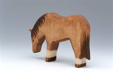 Wooden Horse Horse Toy Wooden Horse Horse Figurine Etsy