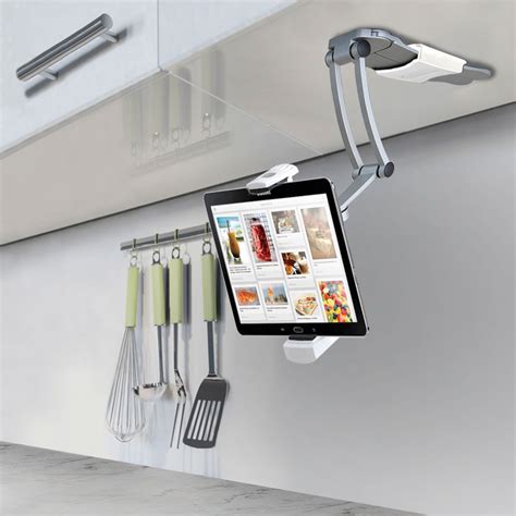 It's especially great for kitchen use because you can attach the wall mounts to a cabinet or wall at eye level. Pin on Gadgets
