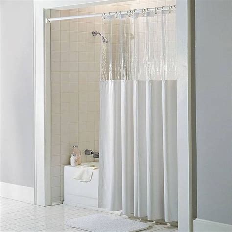 Clear Shower Curtain Hookless Shower Curtain Vinyl Shower Curtains