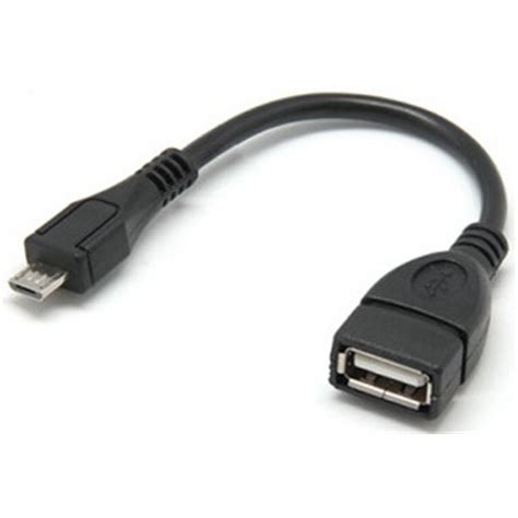 Adaptador Kablex Otg Micro Usb Macho Usb Hembra Black