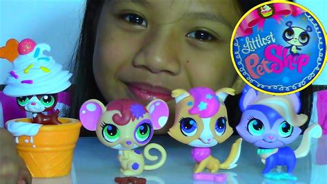 Lps 3 Sweet Snackin Pets Littlest Pet Shop And 1 Hide And Sweet