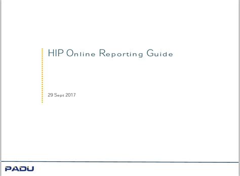 Hip online reporting for institutions. Berikut adalah panduan pengisian borang tersebut: