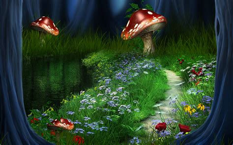 Fantasy Mushroom Wallpapers Top Free Fantasy Mushroom Backgrounds Wallpaperaccess