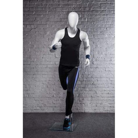 Athletic White Male Running Mannequin Mm Pb5w2 Mannequin Mall