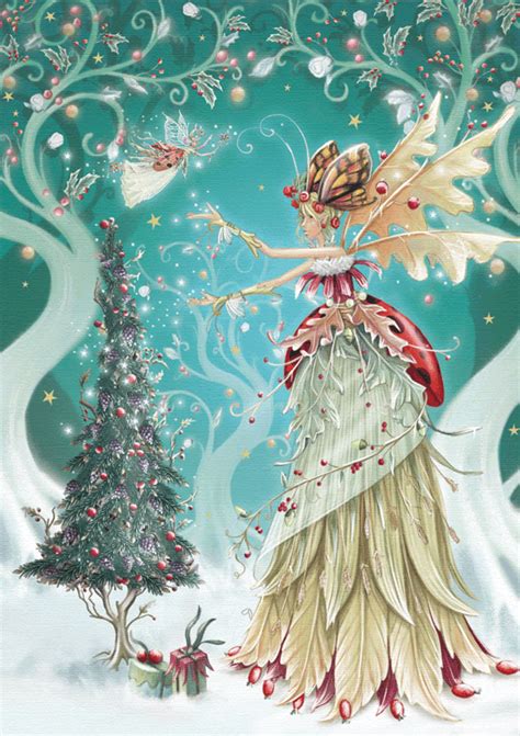 Bellasecretgarden Christmas Fairy Winter Fairy Christmas Illustration