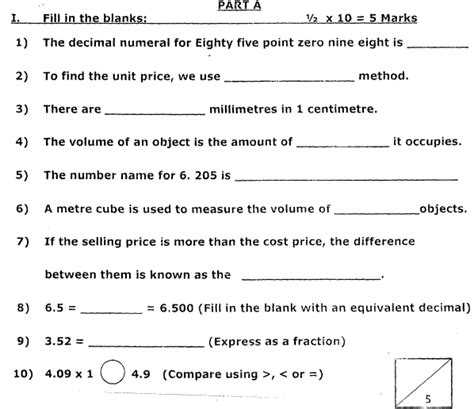 · mcq questions for class 10 maths with answers pdf free download is very important for students who want to score good marks in their cbse board mathematical interview questions and answers guide you how to practice of teaching and learning mathematics techniques, as well as the. CBSE Class 5 Mathematics Question Paper Set G