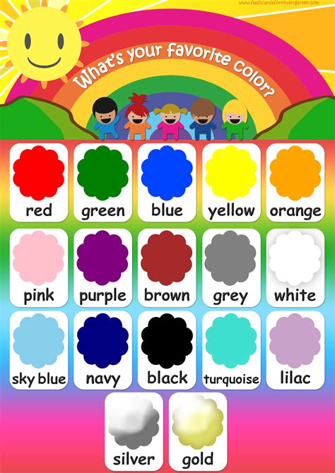 Color Flashcards - Teach Colors - FREE Printable Flashcards & Posters!