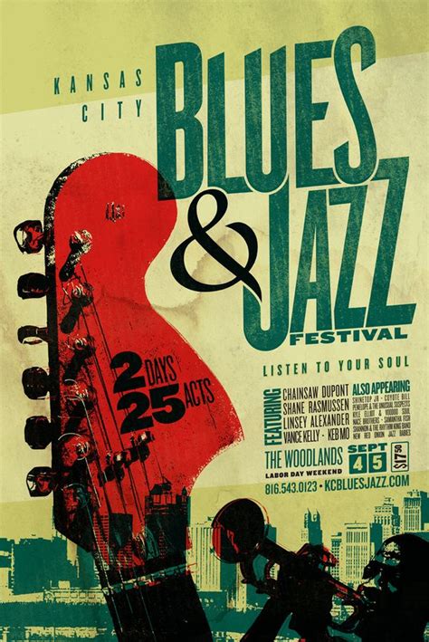 Blues And Jazz Festival By Jeremy Kramer Via Behance Blues Music