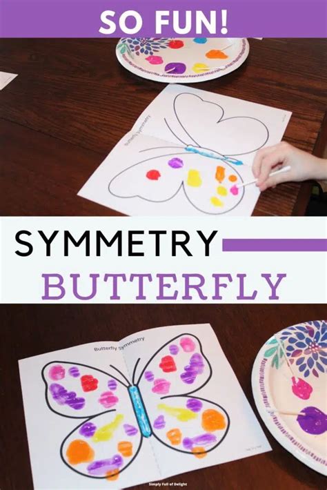 Symmetry Butterfly Painting With Free Printable Butterfly Painting