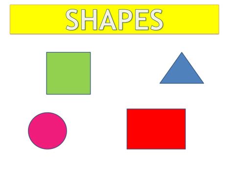 I really want my kids to explore and think about shapes in ways they. Basic shapes - English for kids