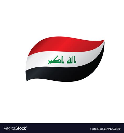 Iraqi Flag Royalty Free Vector Image Vectorstock