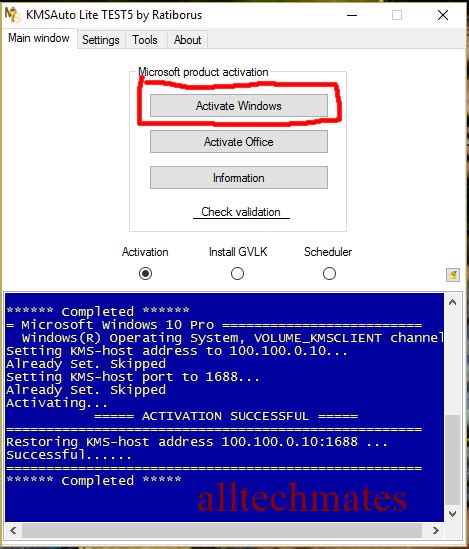 Windows 10 Permanent Activator For All Editions Alltechmates