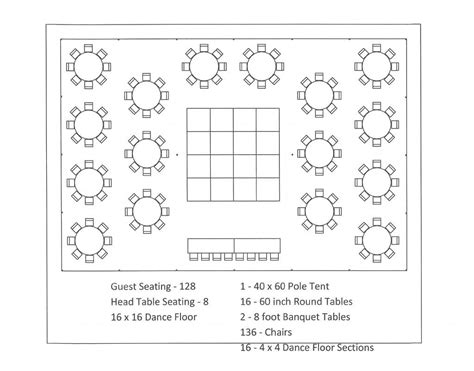 40 X 60 Pole Tent Seating Arrangements Wedding Table Layouts Seating