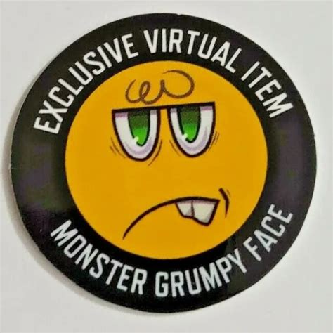 Roblox Celebrity Series 9 Monster Grumpy Face Code Only Fast To
