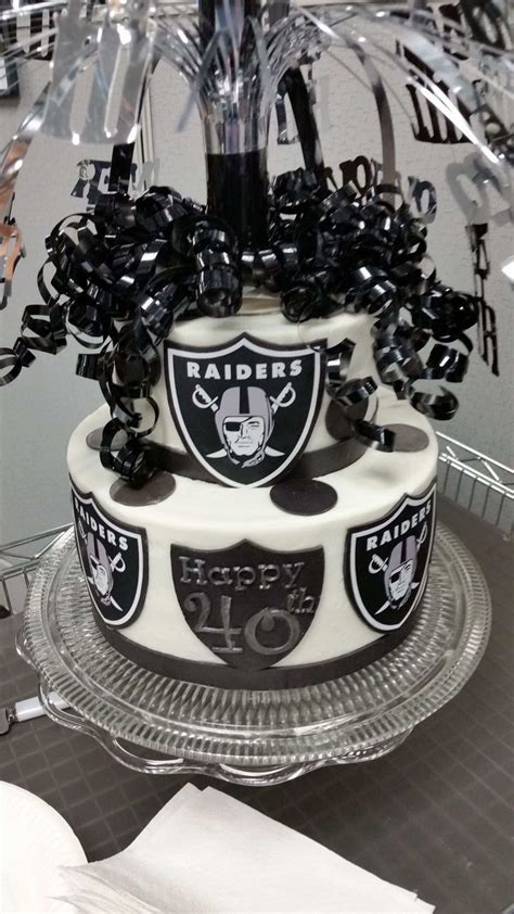 Happy Birthday Raiders Cake Dark Chocolate Cakes Cake Eater