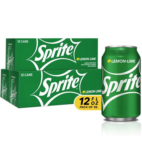 Sprite Lemon Lime Soda Soft Drinks 12 Fl Oz 12 Pack 3 Sets