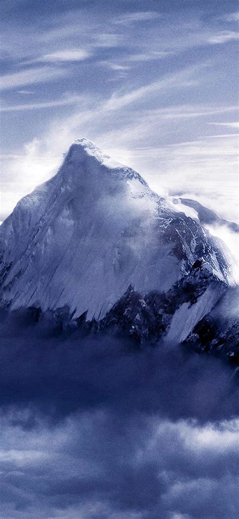 Snow Mountain Surrounded By Cloud 1080×2340 Webrfree