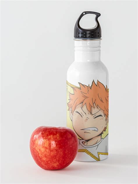 Angry Shoyo Hinata Haikyuu Bubble Sticker Water Bottle For Sale By