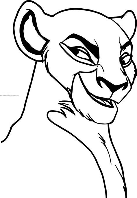 Sarafina Lion King Smile Coloring Page