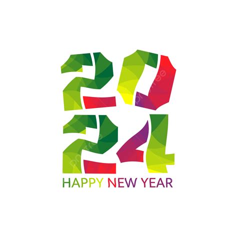 다채로운 새해 2024 인사말 이미지 벡터 새해 복 많이 받으세요 2024년 새해 Png 일러스트 및 벡터 에 대한 무료