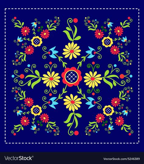 Folk Pattern Decor D Royalty Free Vector Image