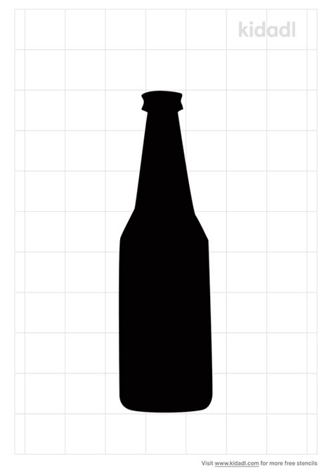 Printable Beer Bottle Stencil Printable Word Searches