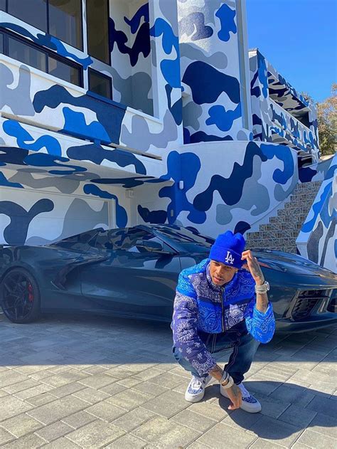 Blueface House Car Tattoos Outfit